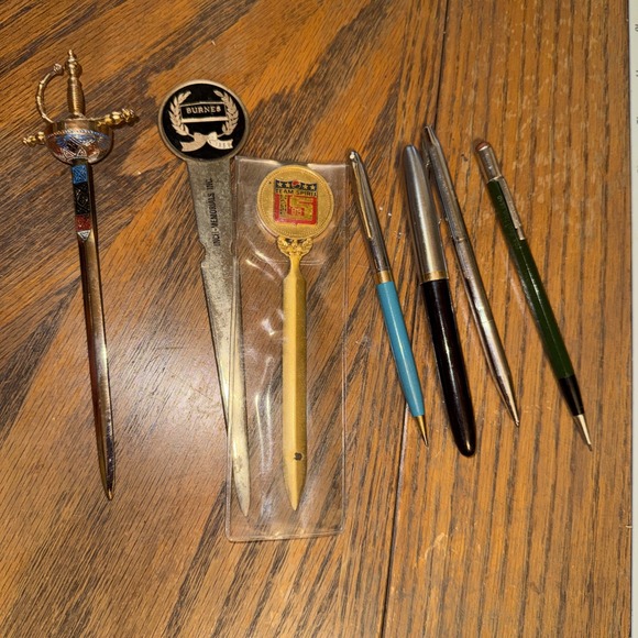 Other - Vintage Letter Opener And Pen Lot, 86' Olympics